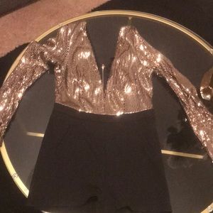 One piece shorts romper